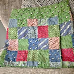 Vineyard Vines Colorful Patchwork A-Line Skirt
